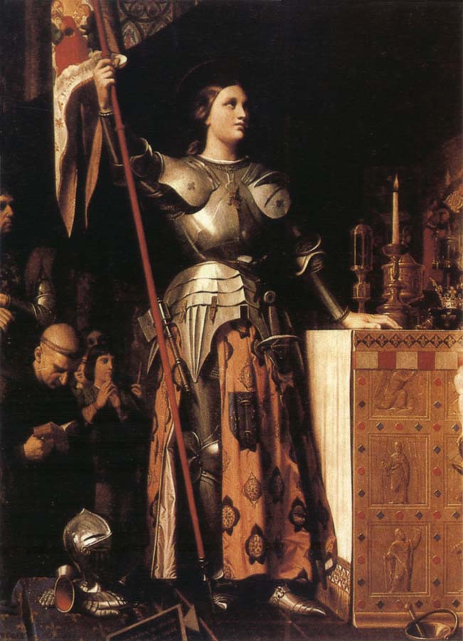 Jean-Auguste Dominique Ingres Joan of Arc at the Coronation of Charles VII in Reims